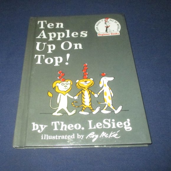 Ten Apples Up On Top! (Theo Lesieg, Dr. Seuss, 1961, Hardcover) Vintage! - Picture 1 of 3